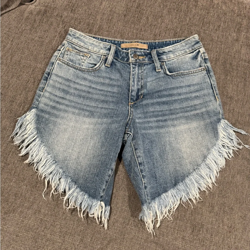 Joe's Jeans Light Blue Frayed Jean Shorts